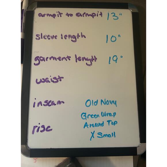 NWT Old Navy Olive Green Wrap Around Blouse Shirt Top Back Smocking Ties Sz XS - Picture 4 of 4